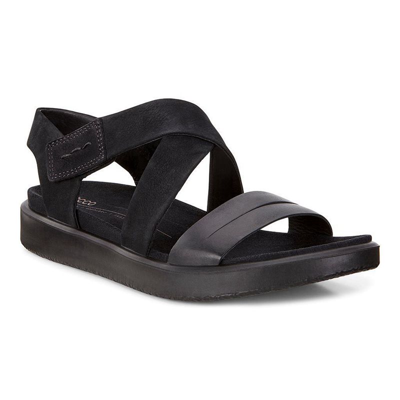 Sandalias Ecco Flowt Para Mujer,Negras,410697-OLF